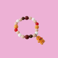 Kaiser Mini Christmas Bead Charm Bracelet - Gingerbread Man