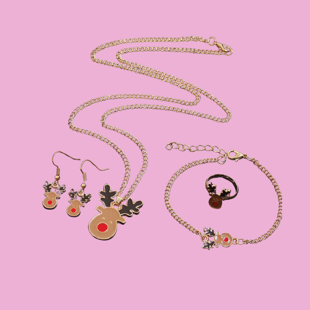 Kaiser Mini Christmas Jewellery Set 4 pcs - Reindeer