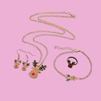 Kaiser Mini Christmas Jewellery Set 4 pcs - Reindeer