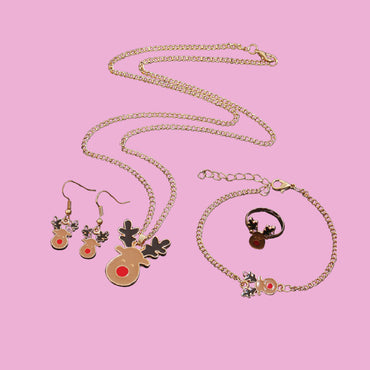 Kaiser Mini Christmas Jewellery Set 4 pcs - Reindeer