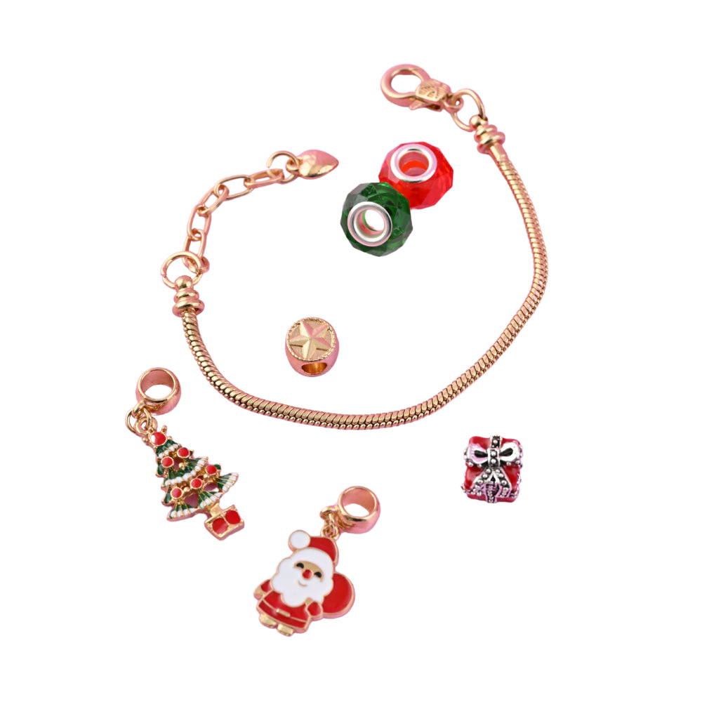 Christmas Charm Bracelet Advent Calendar - Gold