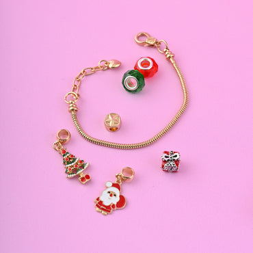 Christmas Charm Bracelet Advent Calendar - Gold