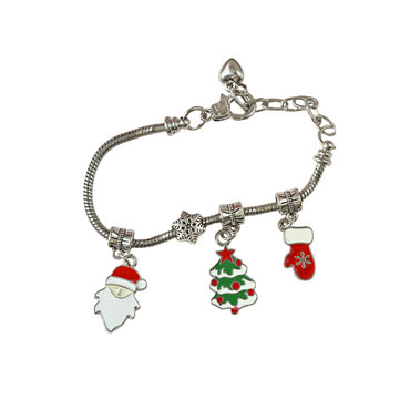 Christmas Charm Bracelet Advent Calendar - Silver