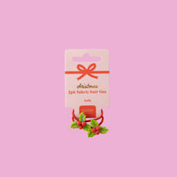 Kaiser Mini Christmas 2 Pack Fabric Hair Ties - Holly