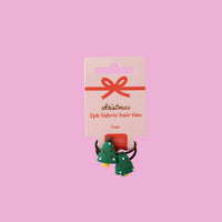 Kaiser Mini Christmas 2 Pack Fabric Hair Ties - Tree