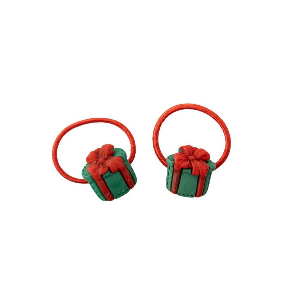 Kaiser Mini Christmas 2 Pack Fabric Hair Ties - Present