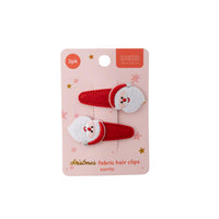 Kaiser Mini Christmas 2 Pack Fabric Hair Clip - Santa