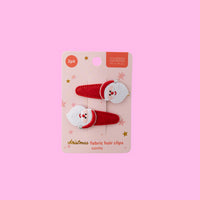 Kaiser Mini Christmas 2 Pack Fabric Hair Clip - Santa