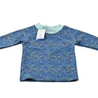 Kaiser Mini Kids Rash Vest  - BRIGHT SHARKS