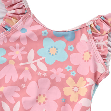 Kaiser Mini Kids Ruffle Swim Suit  - RETRO FLORAL