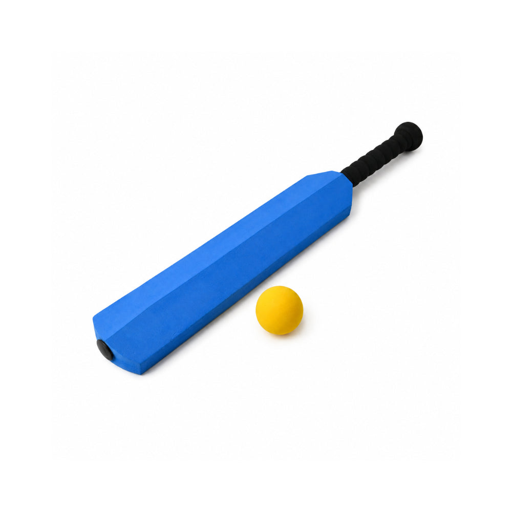Good Vibes Kids Foam Bat And Ball - BLUE