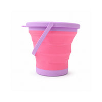 Good Vibes Kids Collapsible Bucket - PINK