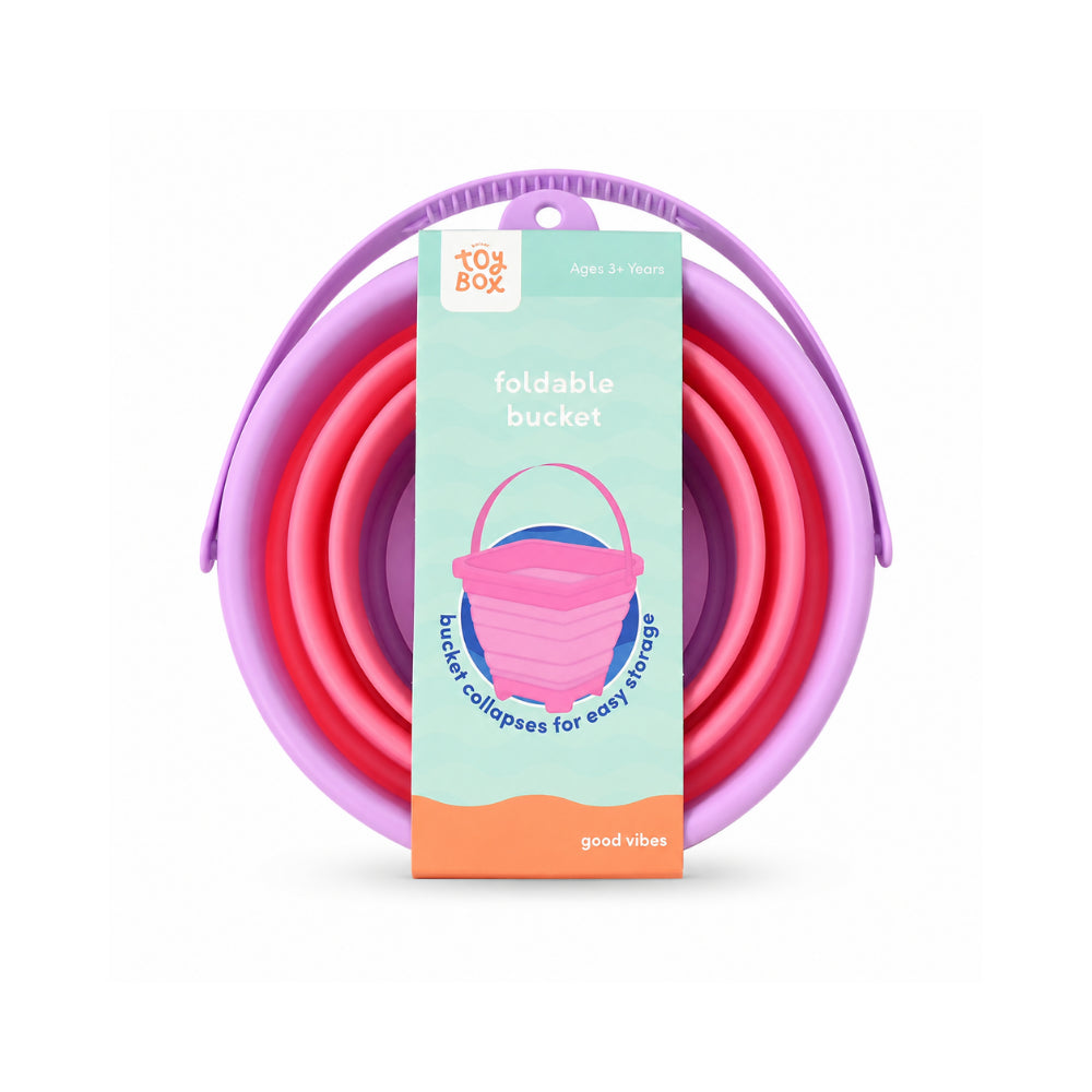 Good Vibes Kids Collapsible Bucket - PINK