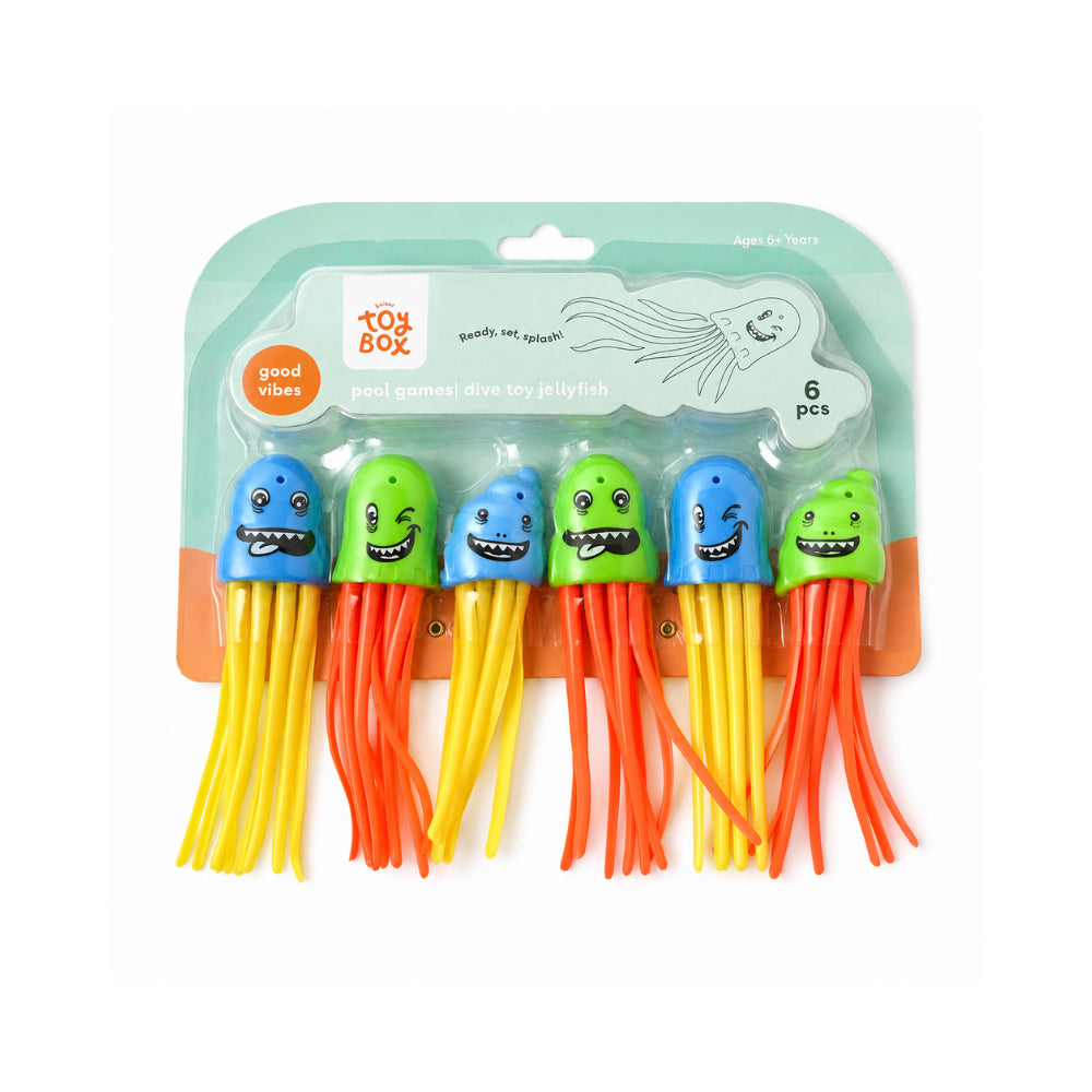 Good Vibes Kids Pool Games Dive Toy 6 Pack - JELLYFISH