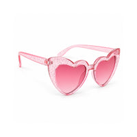 Good Vibes Kids Sunnies - HEART LILAC GLITTER