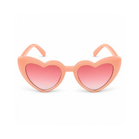 Good Vibes Kids Sunnies - HEART MILKY PINK