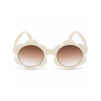 Good Vibes Kids Sunnies - FLOWER MILKY WHITE