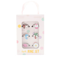 Sunnie Series Ring Set 6pk - SUMMERTIME SILVER