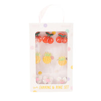 Sunnie Series Earring & Ring Set 3pk - FRUITY FUN
