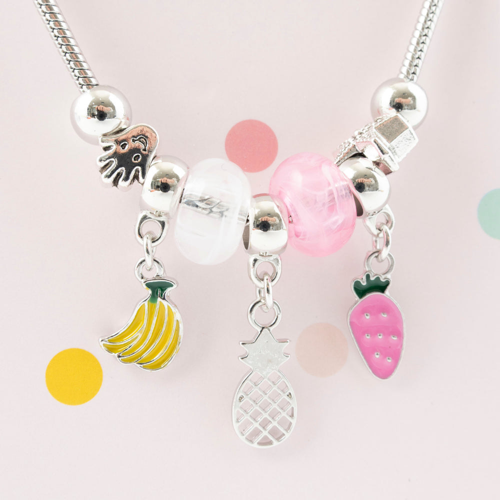 Sunnie Series Charm Bracelet - SILVER PINEAPPLE