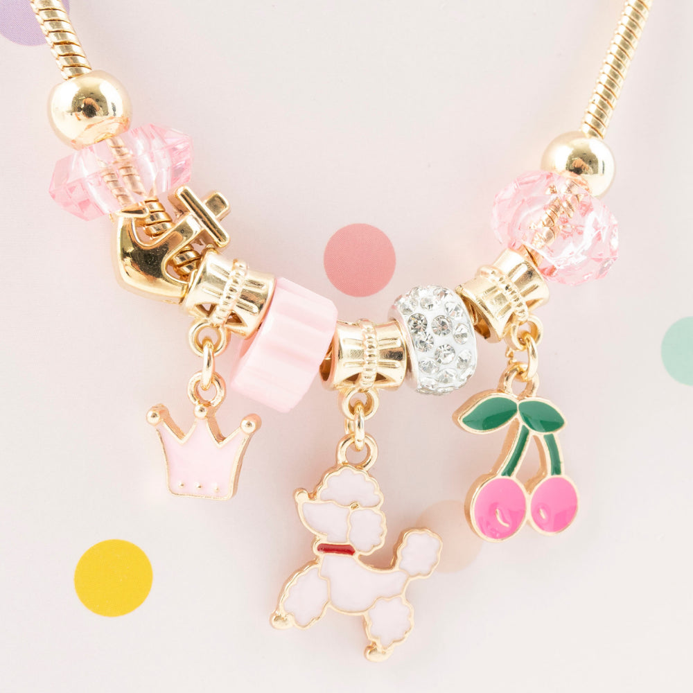 Sunnie Series Charm Bracelet - GOLD POODLE