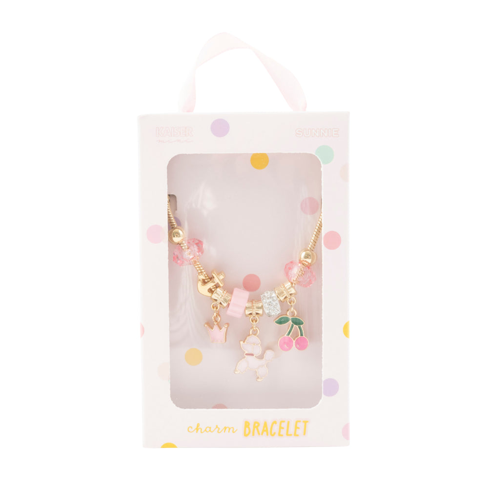Sunnie Series Charm Bracelet - GOLD POODLE