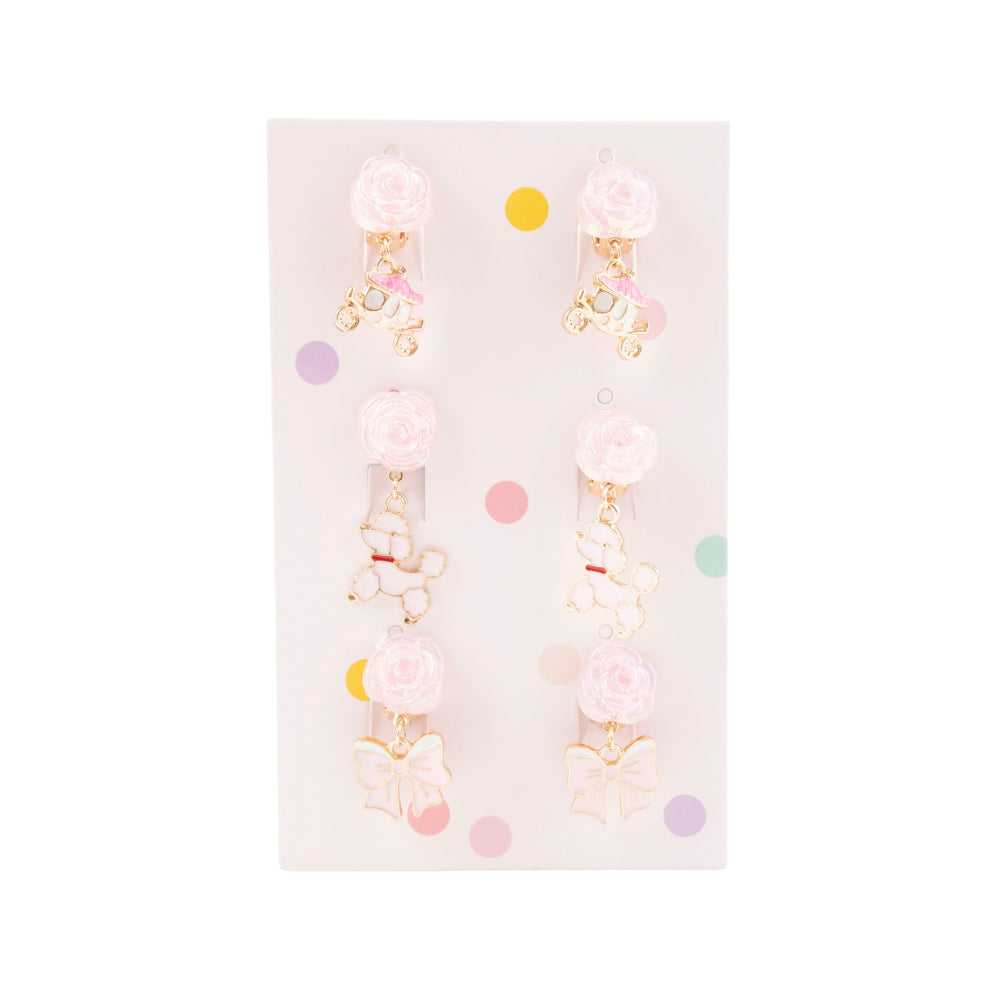 Sunnie Series Earring Set 3pk - ROSE