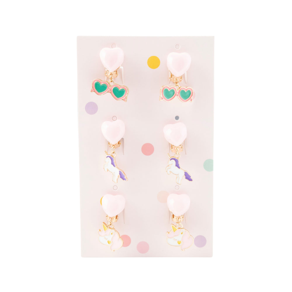 Sunnie Series Earring Set 3pk - UNICORN HEART