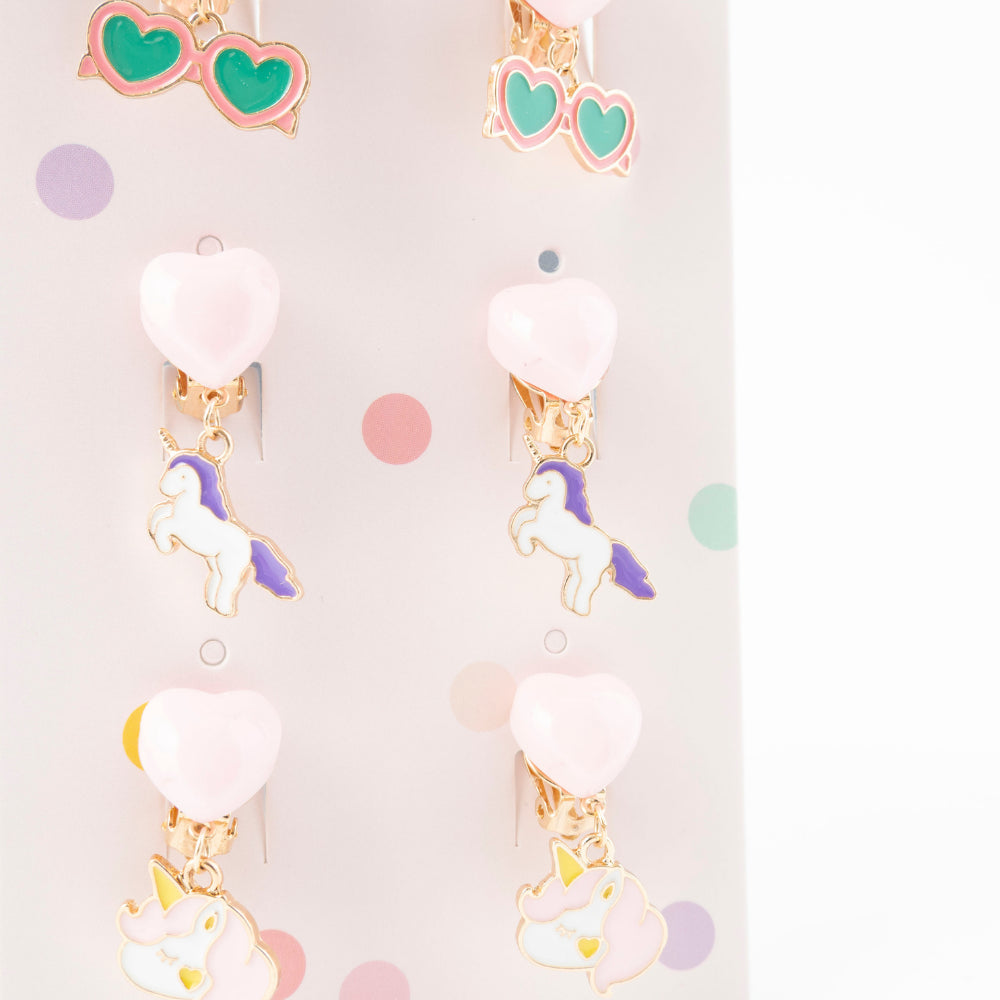 Sunnie Series Earring Set 3pk - UNICORN HEART