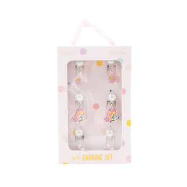 Sunnie Series Earring Set 3pk - FLORAL PEARL