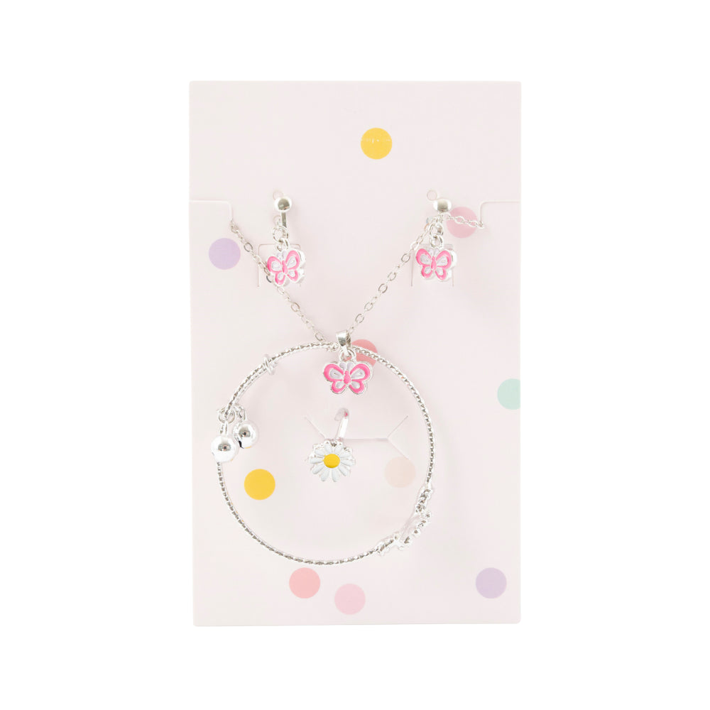 Sunnie Series Jewellery Gift Set - BUTTERFLY SILVER