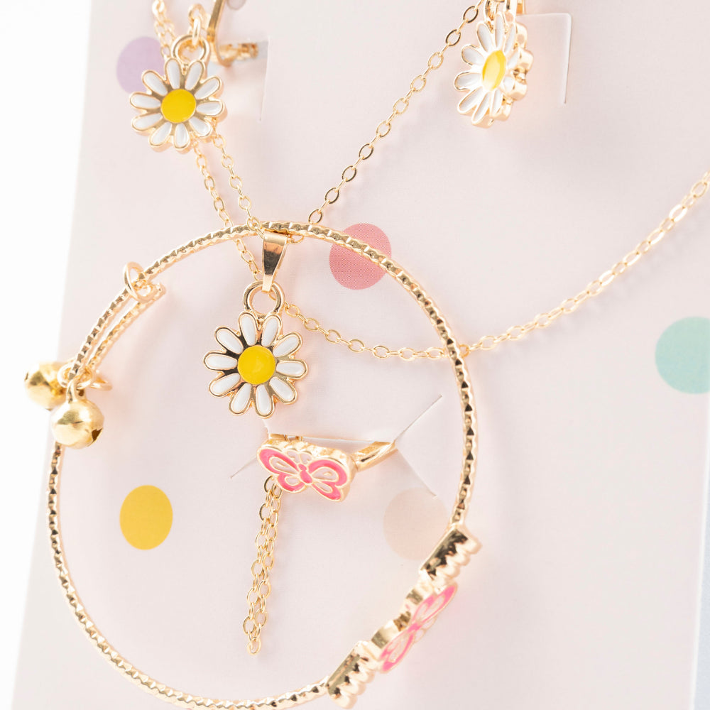 Sunnie Series Jewellery Gift Set - DAISY GOLD