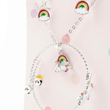 Sunnie Series Jewellery Gift Set - RAINBOW SILVER