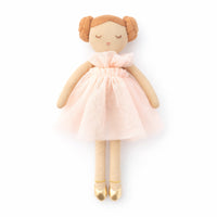 Kids Fabric Doll - PEACH RUFFLE