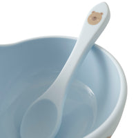 Market Day - Baby Silicone Bowl & Spoon Set - BEAR