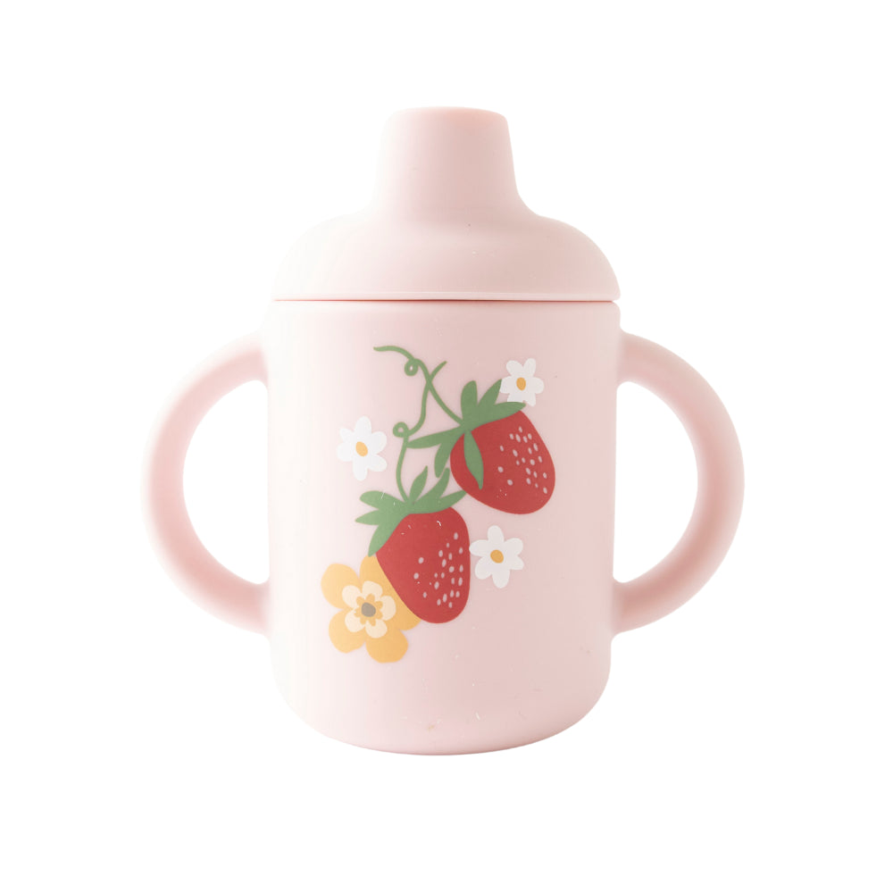 Market Day - Baby Silicone Sippy Cup - STRAWBERRY