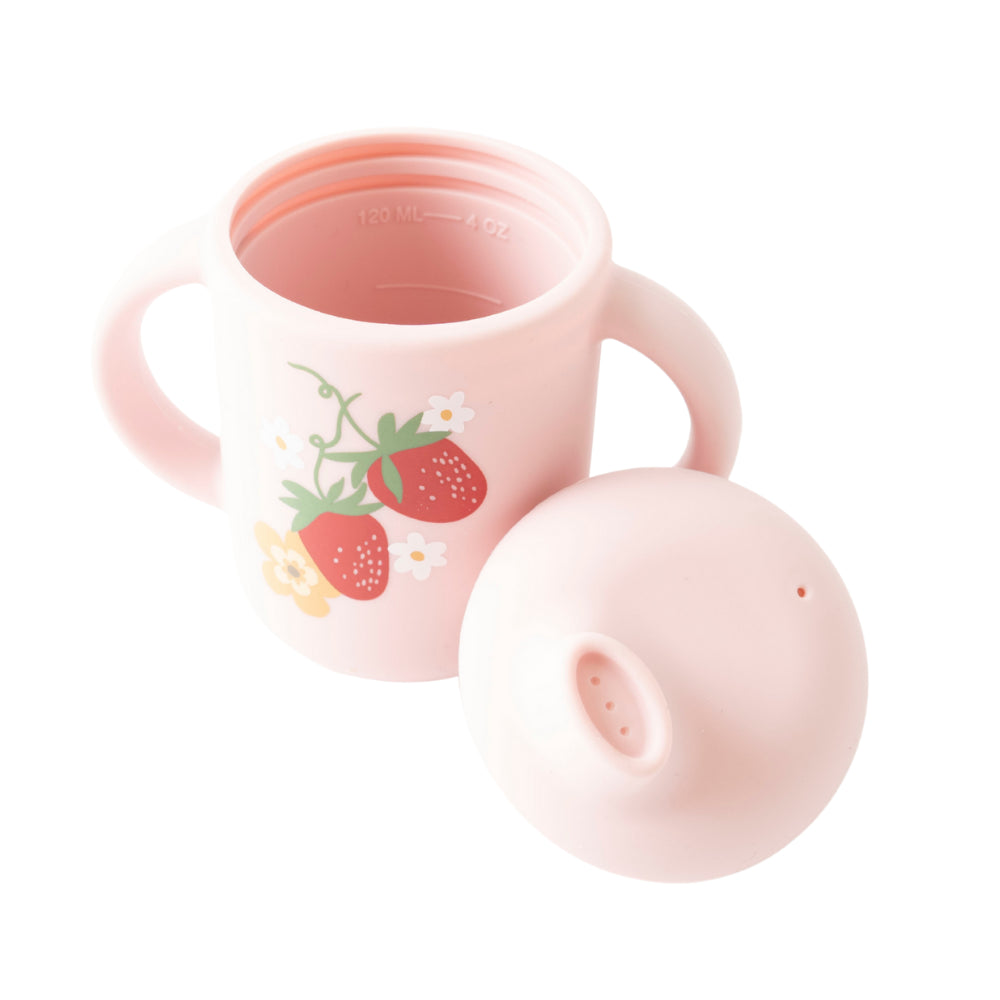 Market Day - Baby Silicone Sippy Cup - STRAWBERRY