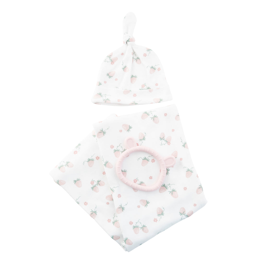 Market Day - Baby Jersey Newborn Set - STRAWBERRY