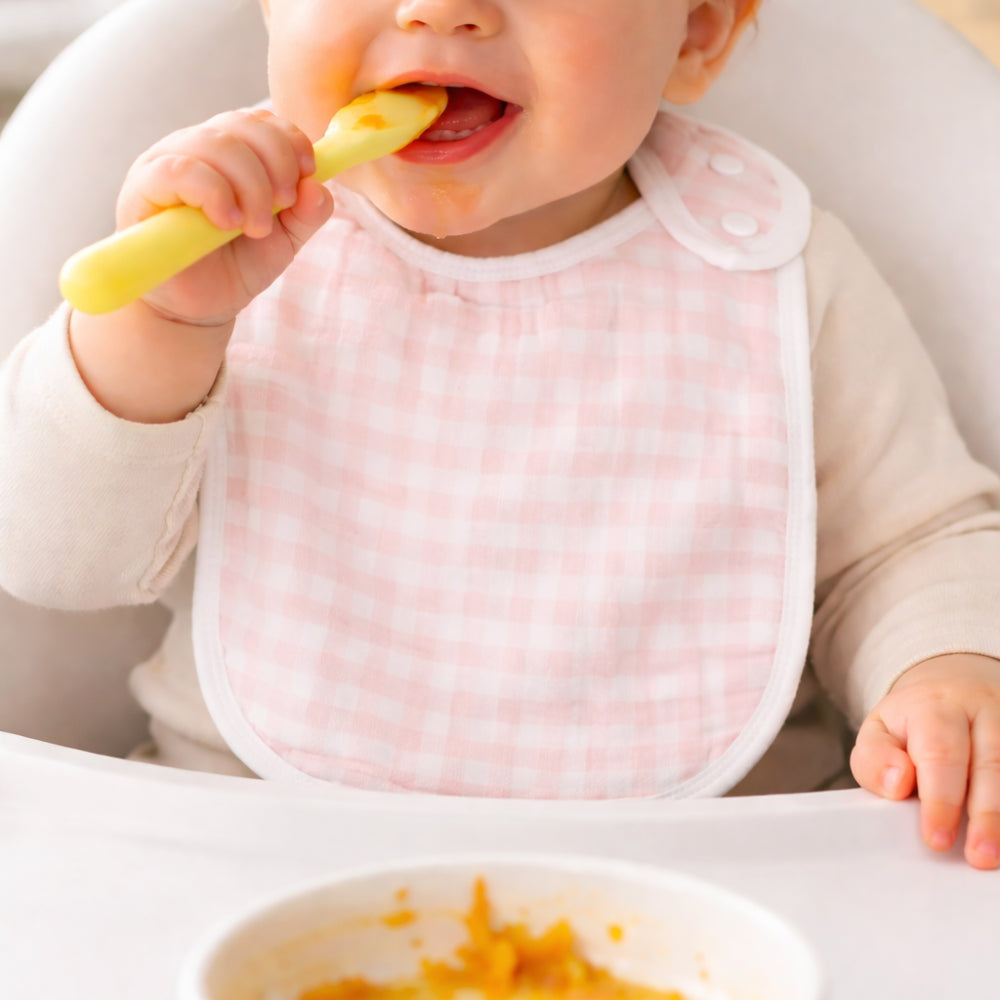 Market Day - Baby Muslin Bib 2pk - STRAWBERRY FIELDS