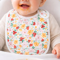 Market Day - Baby Muslin Bib 2pk - STRAWBERRY FIELDS
