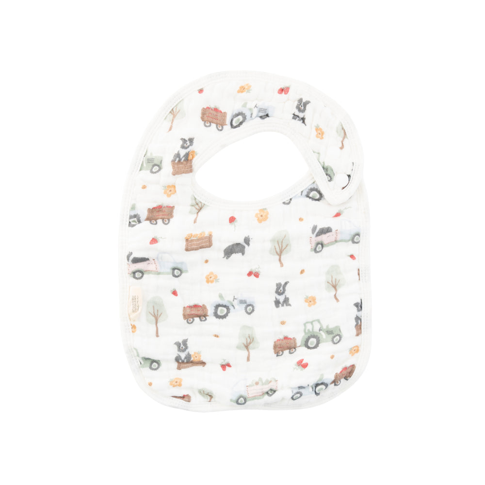 Market Day - Baby Muslin Bib 2pk - HARVEST
