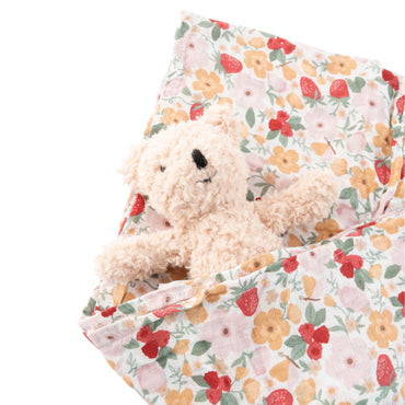 Market Day - Baby Muslin Swaddle - STRAWBERRY FIELDS