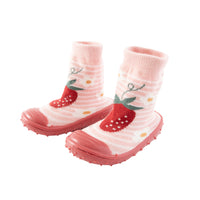 Market Day - Baby Rubber Socks - STRAWBERRY