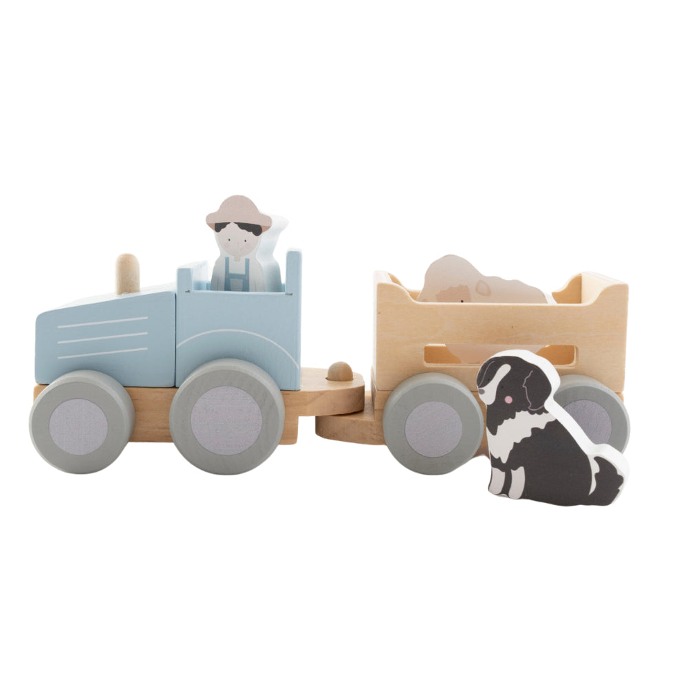 Market Day - Baby Wooden Play Set 2+ - FARM TRACTOR