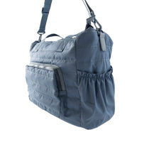 Market Day - Nylon Quilted Baby Tote Bag - SLATE BLUE