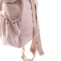 Market Day - Nylon Quilted Baby Backpack - DUSTY PINK