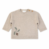 Baby Knit Sweater - OATMEAL