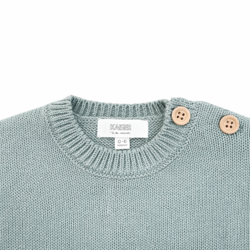 Baby Knit Sweater - DUSTY BLUE