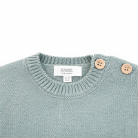 Baby Knit Sweater - DUSTY BLUE