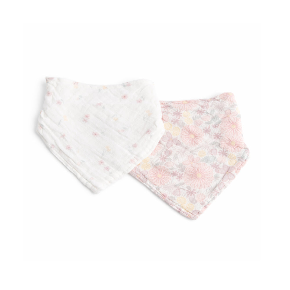 Tiny Tales Baby Muslin Bandana Bib 2pk - POP FLORA